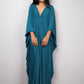 V-Neck Batwing Sleeve Plus Size Beach Caftan