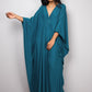 V-Neck Batwing Sleeve Plus Size Beach Caftan