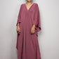 V-Neck Batwing Sleeve Plus Size Beach Caftan