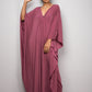 V-Neck Batwing Sleeve Plus Size Beach Caftan