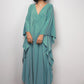 V-Neck Batwing Sleeve Plus Size Beach Caftan