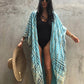 Plus Size Tie-Dye Beach Cardigan: Women's Swimsuit Cover Up