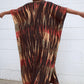 Plus Size Stripe Print V-Neck Beach Kaftan Cover-Up
