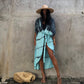 Plus Size Tie-Dye Beach Cardigan: Women's Swimsuit Cover Up