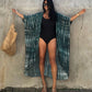 Plus Size Tie-Dye Beach Cardigan: Women's Swimsuit Cover Up