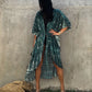 Plus Size Tie-Dye Beach Cardigan: Women's Swimsuit Cover Up