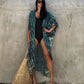Plus Size Tie-Dye Beach Cardigan: Women's Swimsuit Cover Up