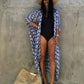 Kimono Tie-Dye Beach Cover Up: Women's Bikini Cardigan
