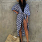 Kimono Tie-Dye Beach Cover Up: Women's Bikini Cardigan
