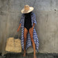 Kimono Tie-Dye Beach Cover Up: Women's Bikini Cardigan