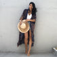 Plus Size Tie-Dye Beach Cardigan: Women's Swimsuit Cover Up