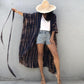 Plus Size Tie-Dye Beach Cardigan: Women's Swimsuit Cover Up