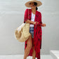 Plus Size Tie-Dye Beach Cardigan: Women's Swimsuit Cover Up