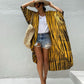 Plus Size Tie-Dye Beach Cardigan: Women's Swimsuit Cover Up