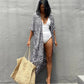 Plus Size Tie-Dye Beach Cardigan: Women's Swimsuit Cover Up