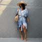 Plus Size Tie-Dye Beach Cardigan: Women's Swimsuit Cover Up