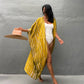 Plus Size Tie-Dye Beach Cardigan: Women's Swimsuit Cover Up