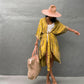 Plus Size Tie-Dye Beach Cardigan: Women's Swimsuit Cover Up