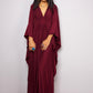 V-Neck Batwing Sleeve Plus Size Beach Caftan