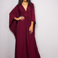V-Neck Batwing Sleeve Plus Size Beach Caftan