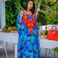 Women's Plus Size Half Sleeve Beach Caftan Cover Ups