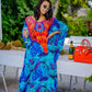 Women's Plus Size Half Sleeve Beach Caftan Cover Ups