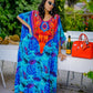 Women's Plus Size Half Sleeve Beach Caftan Cover Ups