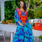Women's Plus Size Half Sleeve Beach Caftan Cover Ups