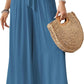 Cyenal Colorful Boho Wide Leg Pants for Women, Relaxed Fit Trousers as Vacation Beach Cover-ups, Chic Summer Loungewear Outfit