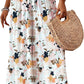 Cyenal Colorful Boho Wide Leg Pants for Women, Relaxed Fit Trousers as Vacation Beach Cover-ups, Chic Summer Loungewear Outfit