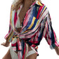 Cyenal Women's Olive Green Button Down Beach Cover-ups, Long Sleeve Tie-Front Shirts as Tops for Swimwear & Vacation Outfits