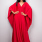 V-Neck Batwing Sleeve Plus Size Beach Caftan