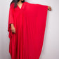 V-Neck Batwing Sleeve Plus Size Beach Caftan