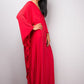 V-Neck Batwing Sleeve Plus Size Beach Caftan