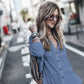 Long Sleeve Button-Up Bikini Cover Up for Women with Pockets