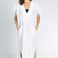 V-Neck Short Sleeve Beach Kaftan Cover Up for Women