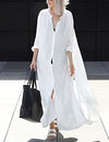 Loose Long Sleeve Beach Kimono Cardigans: Women's Cover Ups