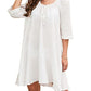 White Flowy Beach Dress: Women's Swimsuit Cover Up