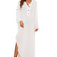 V-Neck Kaftan Women's Side Split Beach Cover Up