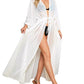 Long Sleeve Tie-Front Kimono: Women's Swimsuit Cover Up