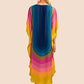 V-Neck Printed Kaftan: Swimsuit Cover Up & Lounge Dress