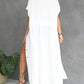 Casual Button-Down Beach Kimono for Women: Drawstring Waist