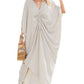 Women's Petite Length White Caftan Cover-Up
