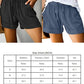 Green Women's Summer Shorts with Elastic Drawstring Waist