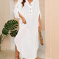 V-Neck Kaftan Women's Side Split Beach Cover Up