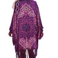 Purple Tassel Kimono Cardigan Women's Beach Cover Up