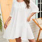 White Flowy Beach Dress: Women's Swimsuit Cover Up