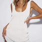 Scoop Neck Sleeveless Crochet Beach Dress
