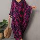 Printed Plus Size Women's Beach Caftan Dress