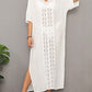 Women's V-Neck Swimsuit Cover Up with Side Split
